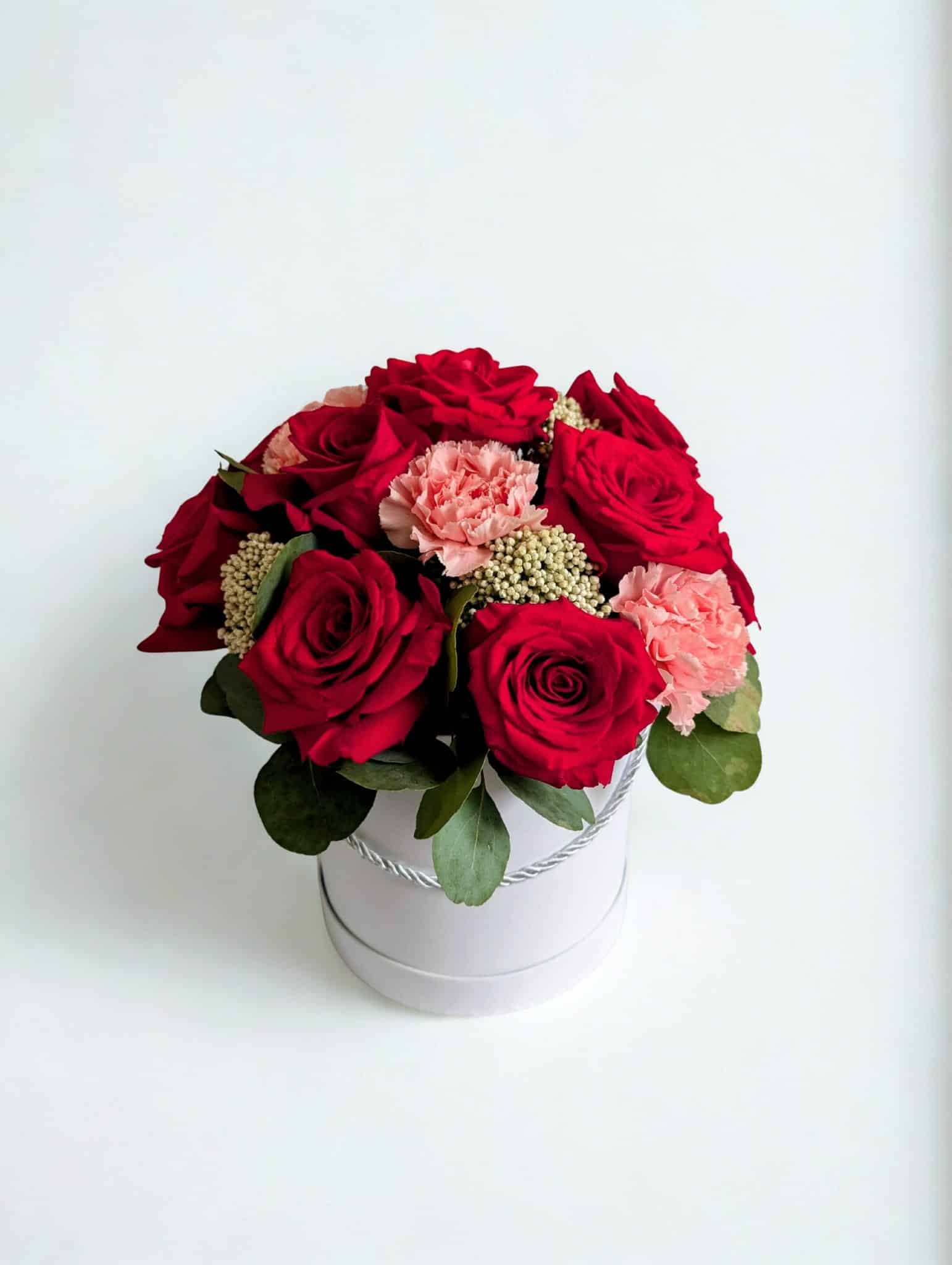 Rouge & Blush — Red Rose & Carnation Hatbox